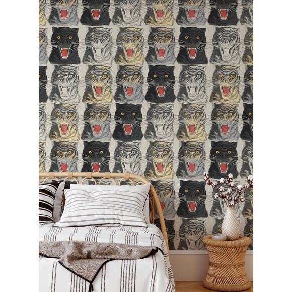Gucci Tiger Face Printed Wallpaper Bundle - Picture 12 of 12